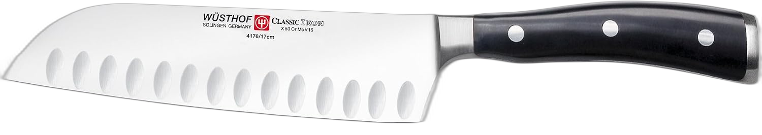 Wüsthof Classic Ikon 7" Hollow Edge Santoku