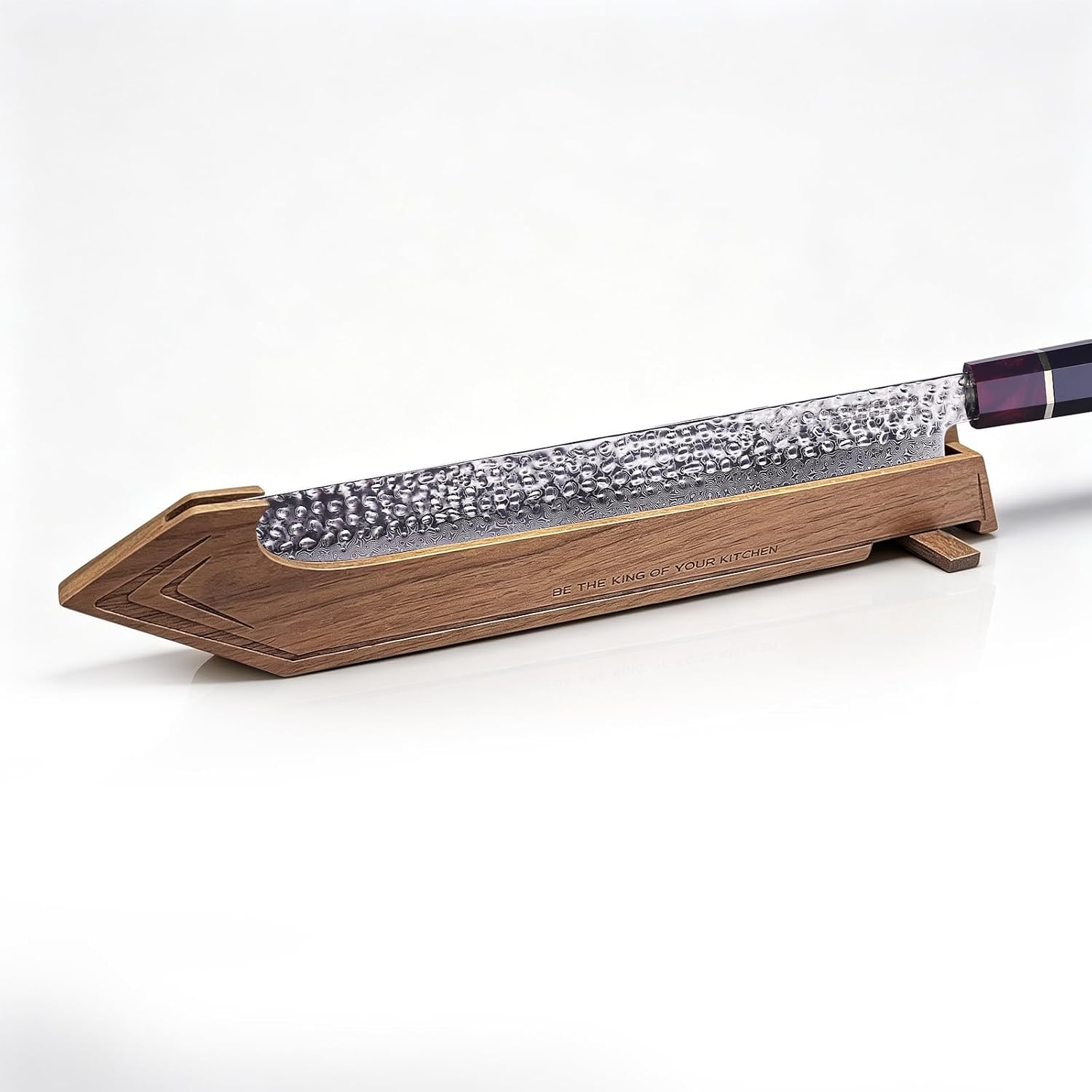Generic Magnetic Edge Guard with Stand, Walnut Wood Blade Cover & Mini Knife Block for C... product photo