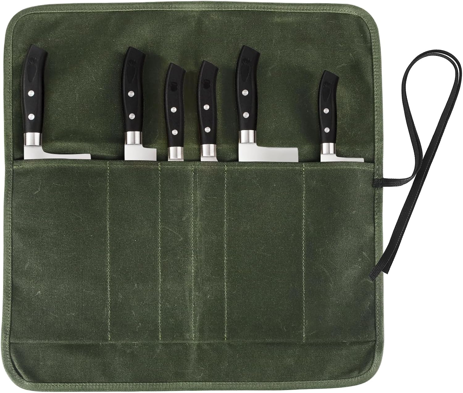 Generic Knife Roll Bag, Chef’s Knife Roll Bag, Heavy Duty Chef Knife Roll Bag with 6 Slo... product photo