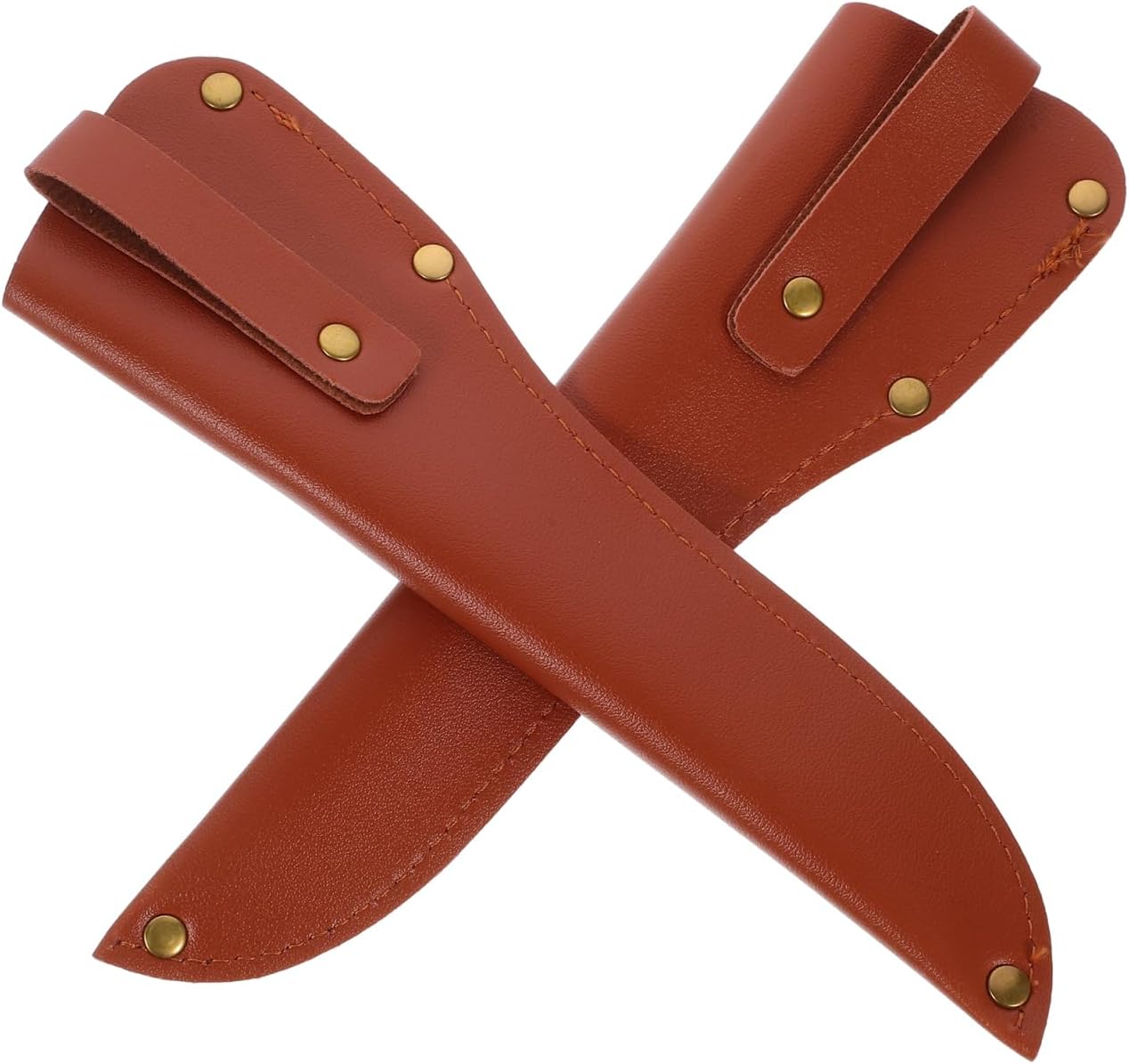 Generic 2 Pcs Leather Fillet Knife Sheath with Belt Loop 6.7 Inch Blade Guard Protector ... product photo