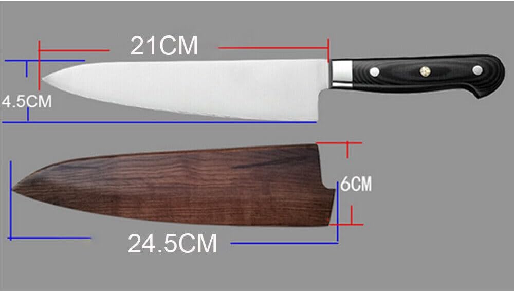 Generic Chef's Knife Sheath Gyuto Magnetic Saya Knife Wood Blade Guard Case Knife Sheath... product photo