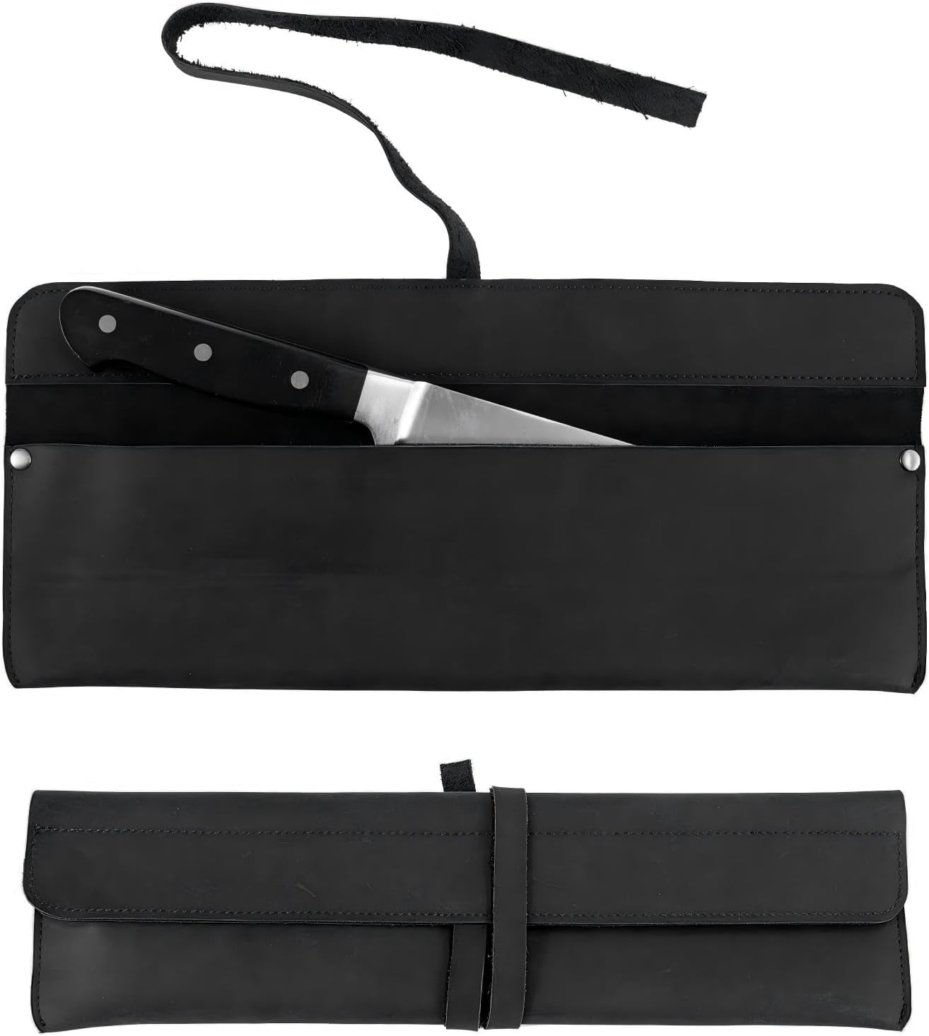 Generic Leather Chef Knife Sheath,Single Chef Knife Case Bag Roll for Traval,Sheaths for... product photo