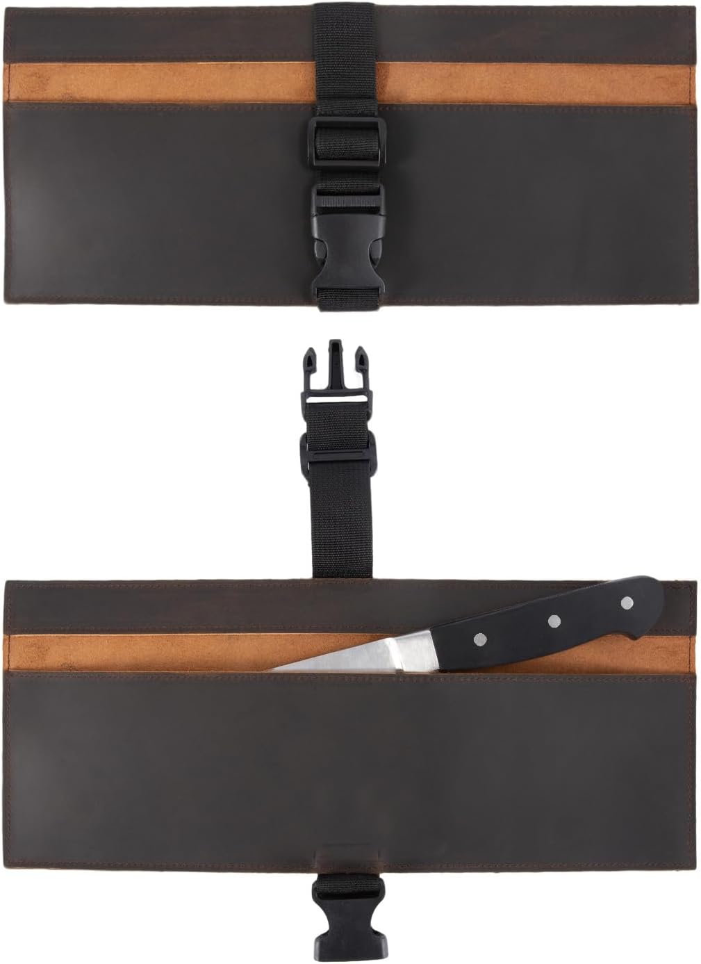 Generic Chef Knife Sheath,Genuine Leather Chef Knife Case Bag Roll for Traval,Sheaths fo... product photo