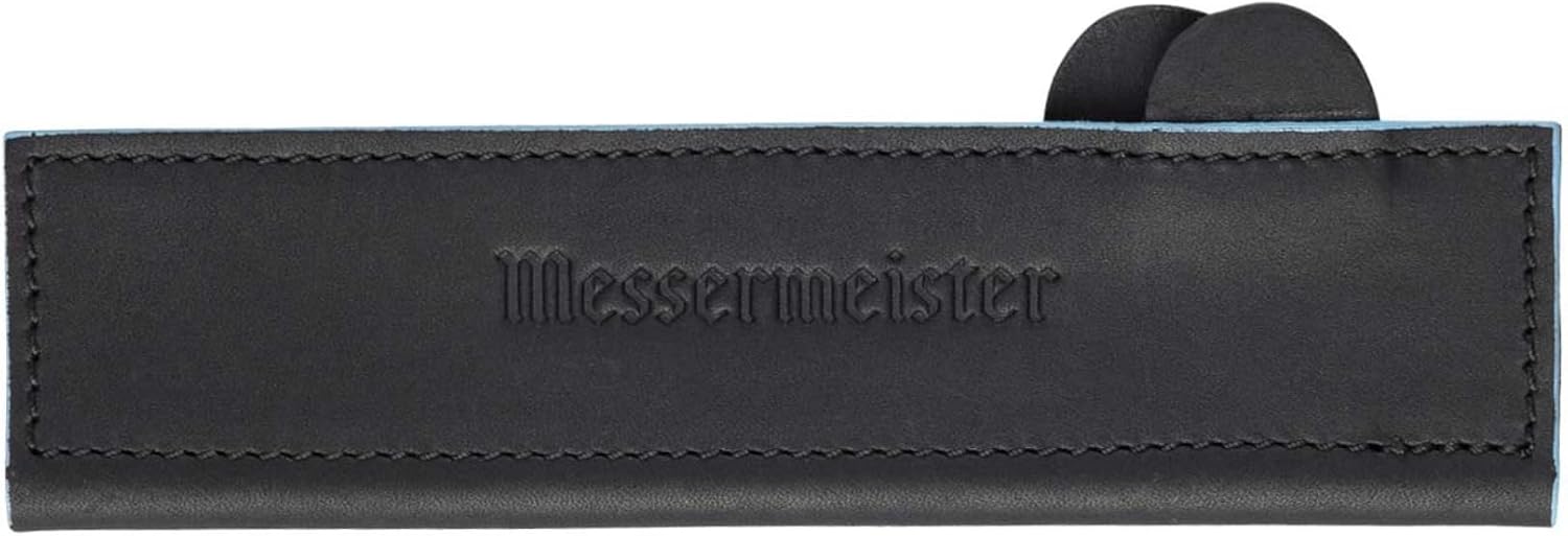 Messermeister 6.5" Black Magnetic Leather Edge-Guard - Handcrafted, Stylish & Functional Safet... product photo