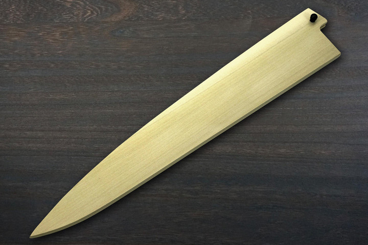 Hocho Knife Magnolia Saya Sheath [with Ebony Pin] - Slicer(Sujihiki) 270mm product photo