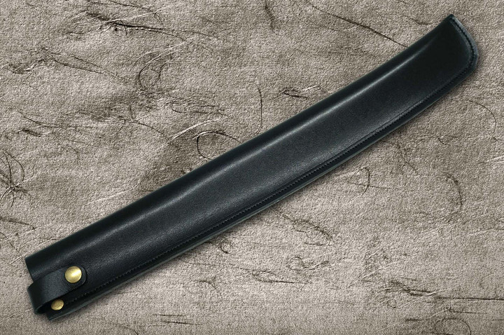 Hocho Knife Natural Leather Knife Cover Saya Sheath - Arched-Takohiki & Zangetsu 360mm product photo