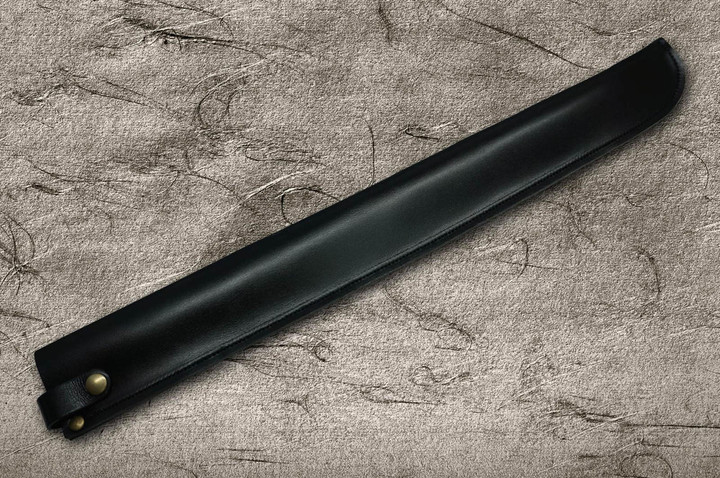 Hocho Knife Natural Leather Knife Cover Saya Sheath - Arched-Takohiki & Zangetsu 480mm product photo