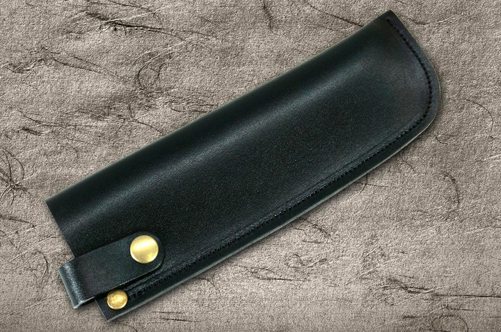 Hocho Knife Natural Leather Knife Cover Saya Sheath - Nakiri & Usuba 180mm product photo