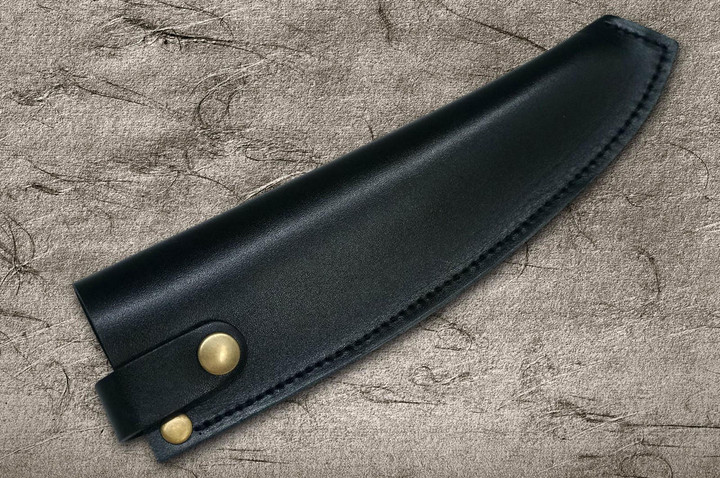 Hocho Knife Natural Leather Knife Cover Saya Sheath - Santoku & Gyuto 180mm product photo
