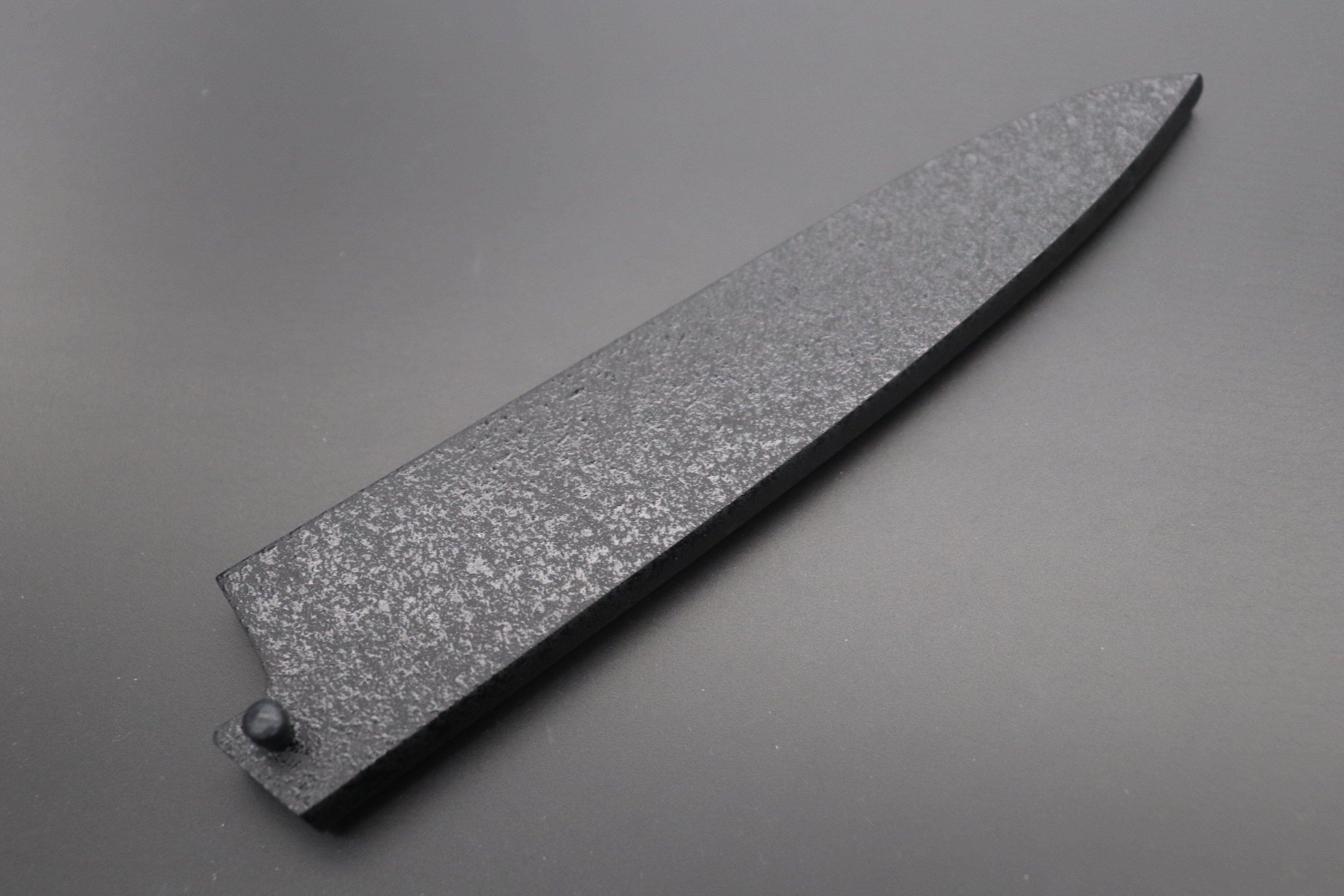Japanese Chefs Knife Black Lacquered Wooden Saya for Petty 150mm product photo