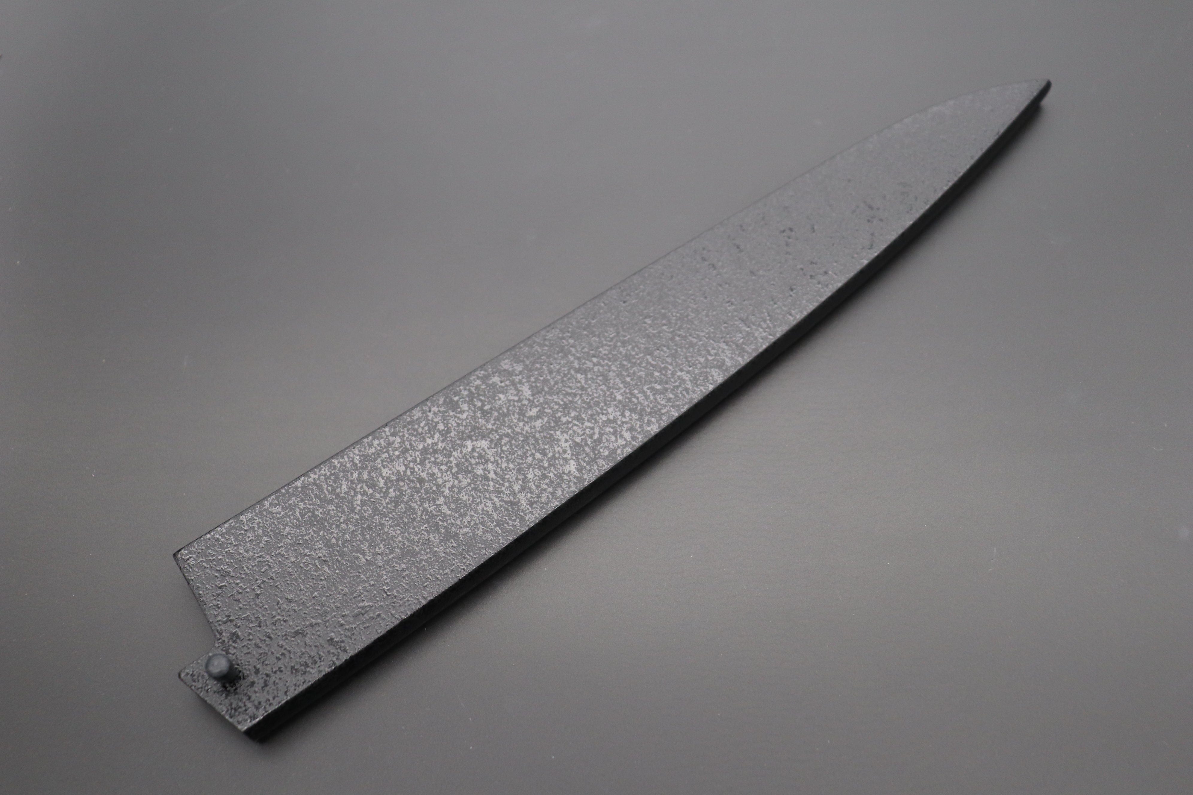 Japanese Chefs Knife Black Lacquered Wooden Saya for Sujihiki 240mm product photo