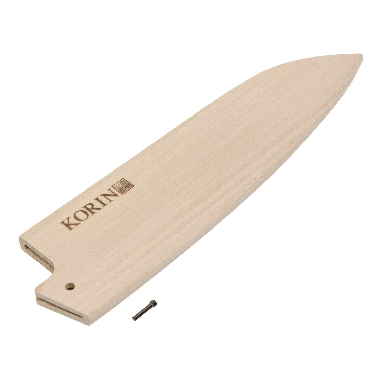 Korin Natural Magnolia Wood Saya Santoku 180mm product photo