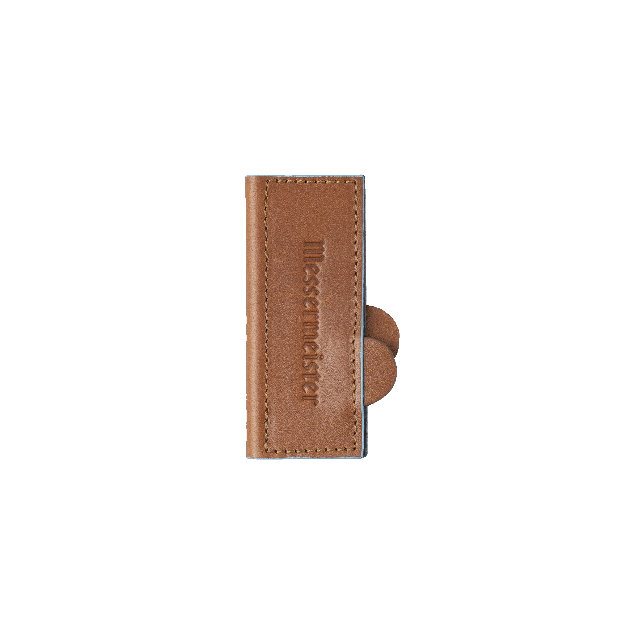 Messermeister Saddle Brown Leather Magnetic Edge-Guard 4" product photo