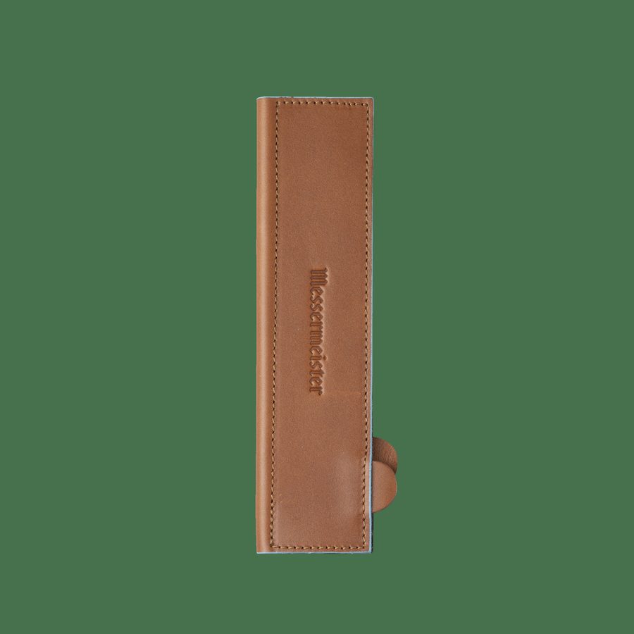 Messermeister Saddle Brown Leather Magnetic Edge Guard - 6.5" product photo
