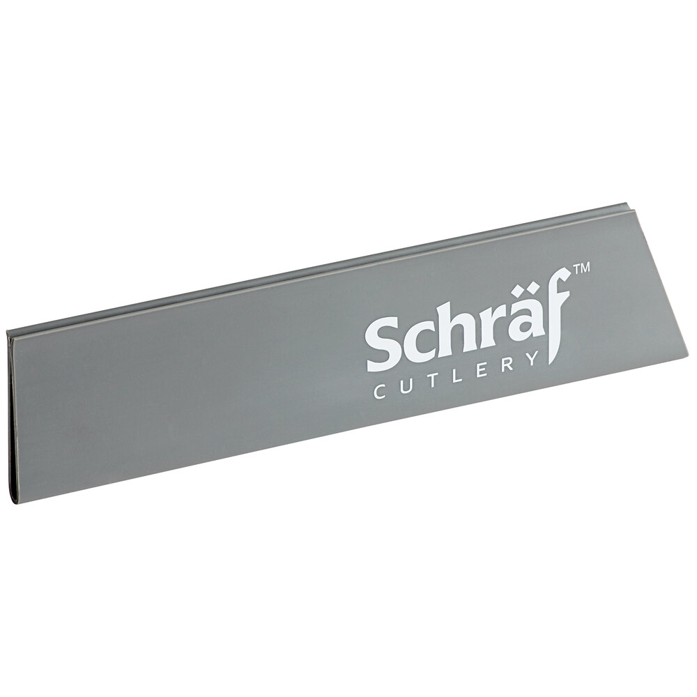 Schraf 9.25" x 2" Gray Polypropylene Blade Guard product photo